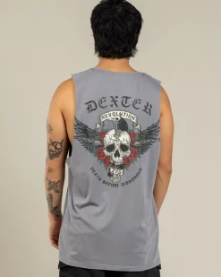 Dexter Outlaw Spirit Muscle Tank Lt Grey Acid Online