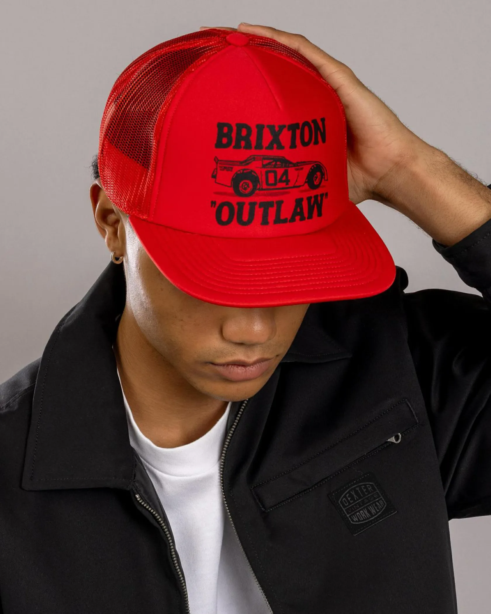 Brixton Outlaw Trucker Cap Red/red Clearance