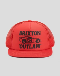 Brixton Outlaw Trucker Cap Red/red Clearance