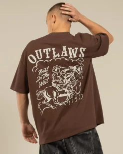 Threadheads Outlaws Oversized T-Shirt Brown Online