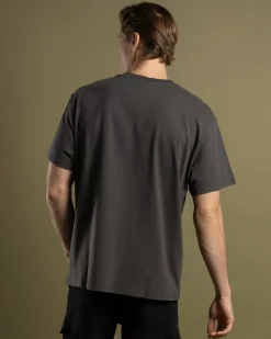 Santa Cruz Oval Dot Chest T-Shirt Washed Black Discount