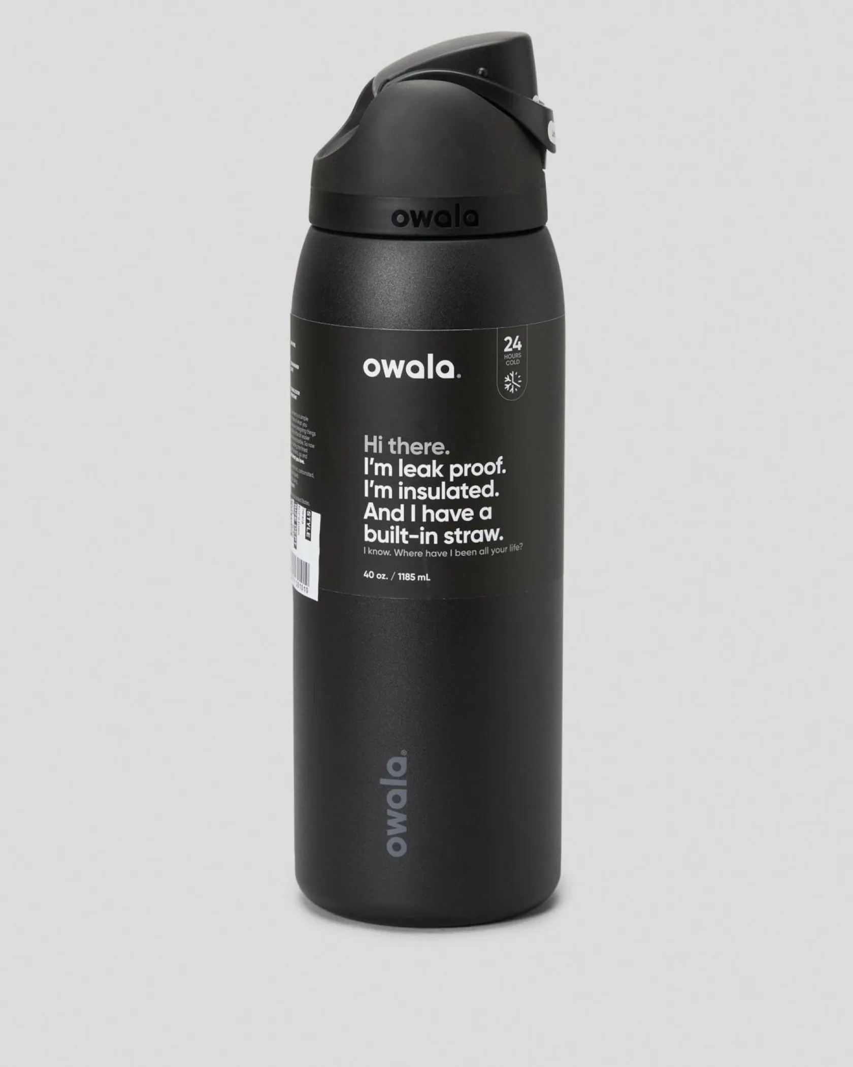 Owala 40oz FreeSip Stainless Steel Water Bottle Black Clearance