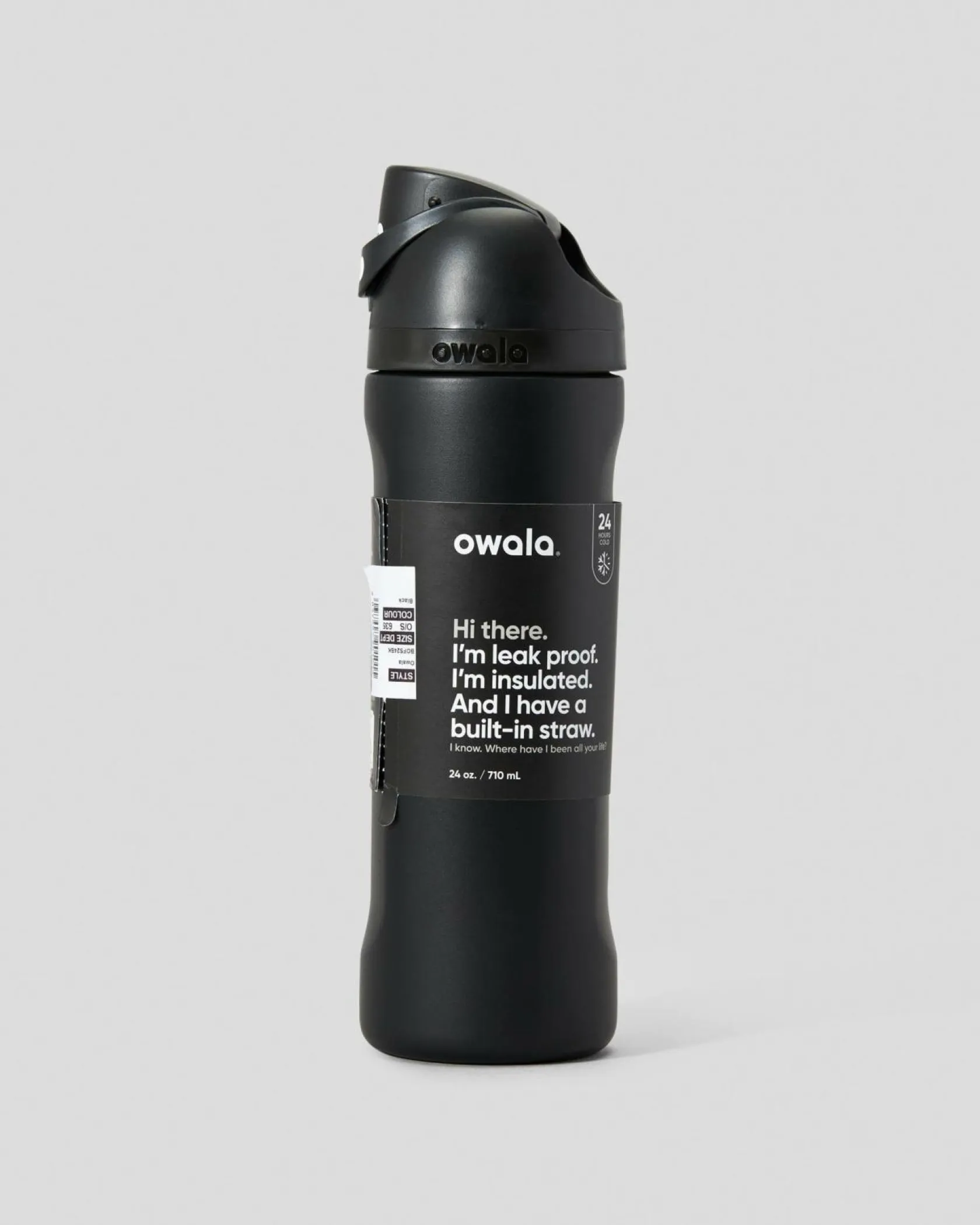 Owala 24oz FreeSip Stainless Steel Water Bottle Black Outlet
