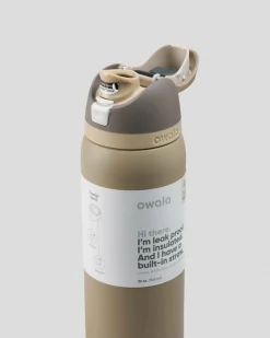Owala 32oz FreeSip Stainless Steel Water Bottle Grey/brown