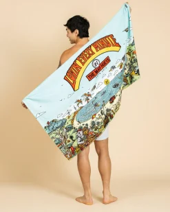 The Mad Hueys Oz Straya Towel Aqua Sale