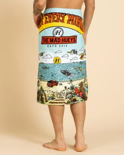 The Mad Hueys Oz Straya Towel Aqua Sale