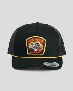 The Mad Hueys Oz Straya Trucker Cap Black New