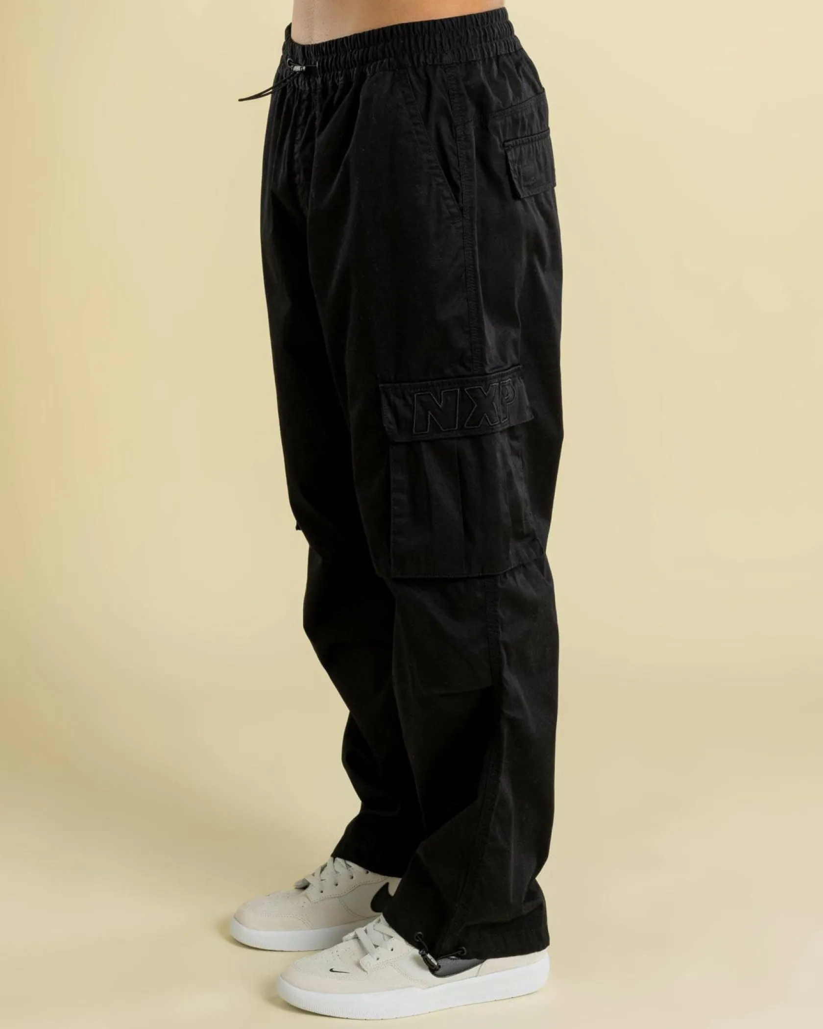Nena & Pasadena P350 Parachute Pants Jet Black Discount