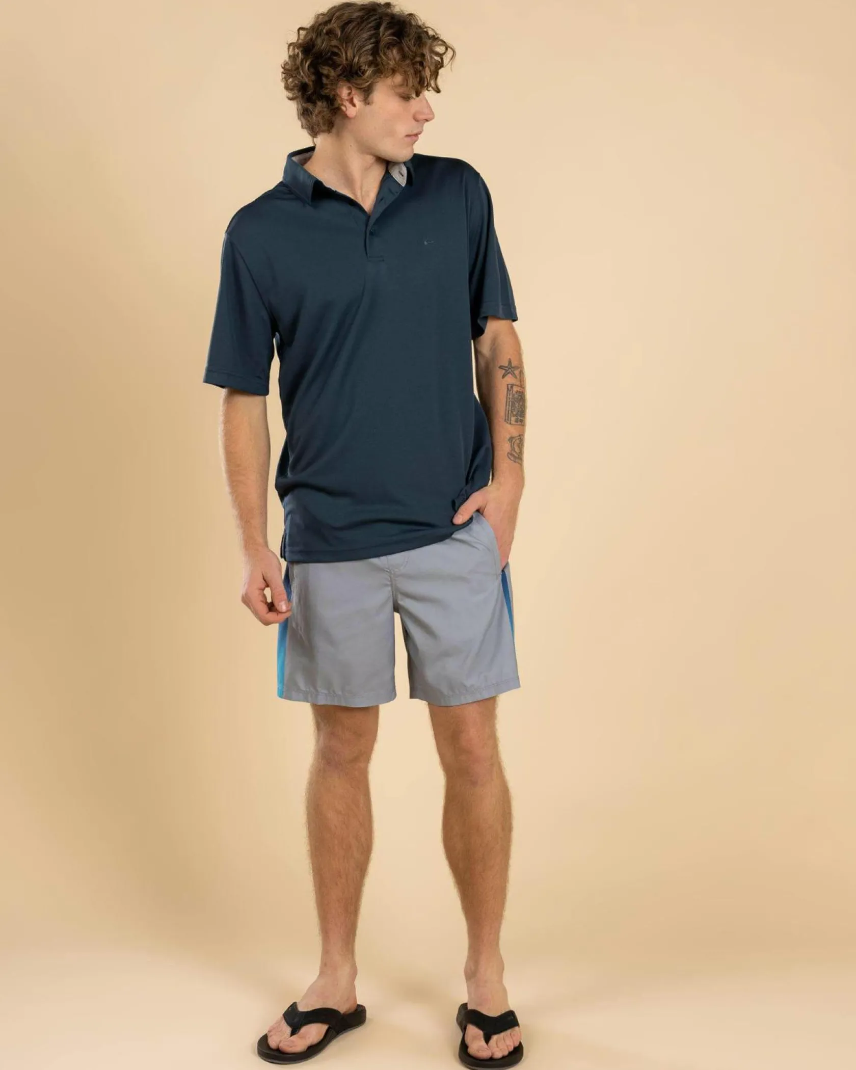 Quiksilver Pacific Polo Shirt Midnight Navy