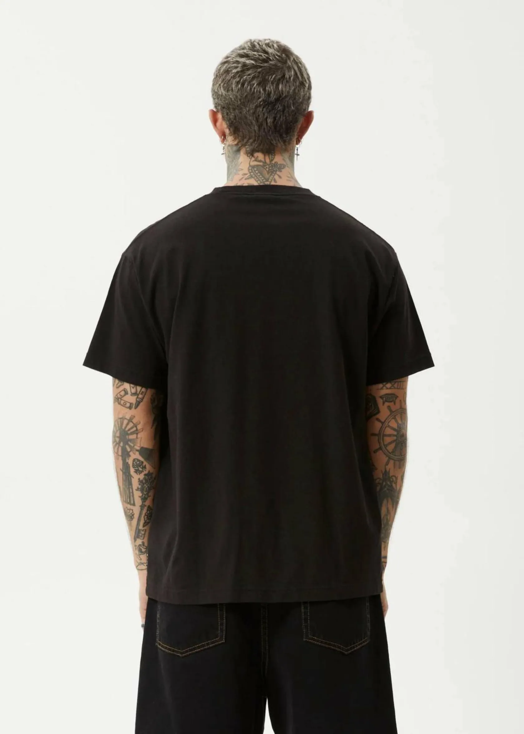 Afends Peace Out T-Shirt Black Discount
