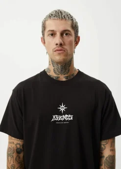 Afends Peace Out T-Shirt Black Discount