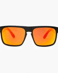 Sin Eyewear Peccant Rubber Polarised Sunglasses Rubber Raven/red Flash Best
