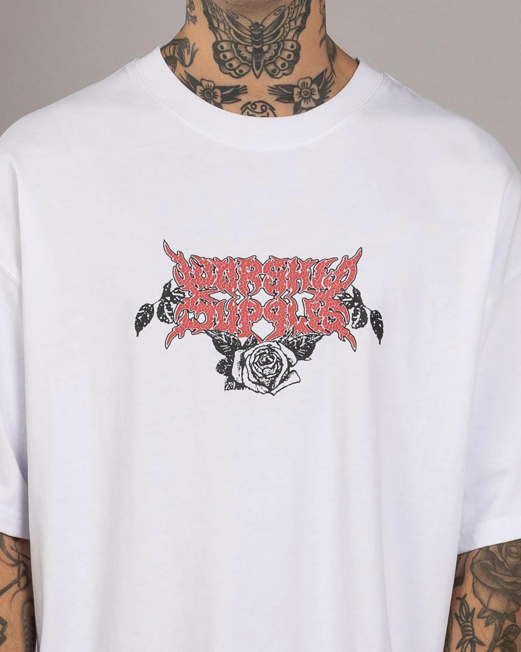 Worship Supplies Perch Oversized T-Shirt White Outlet