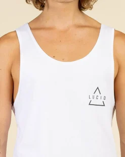 Lucid Persevere Singlet White Hot