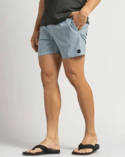 RVCA Pigment Elastic Waist Shorts Lead Discount