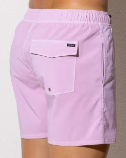 RVCA Pigment Elastic Waist Shorts Dusty Pink Outlet
