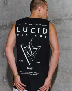 Lucid Pinnacle Muscle Tank Black Hot