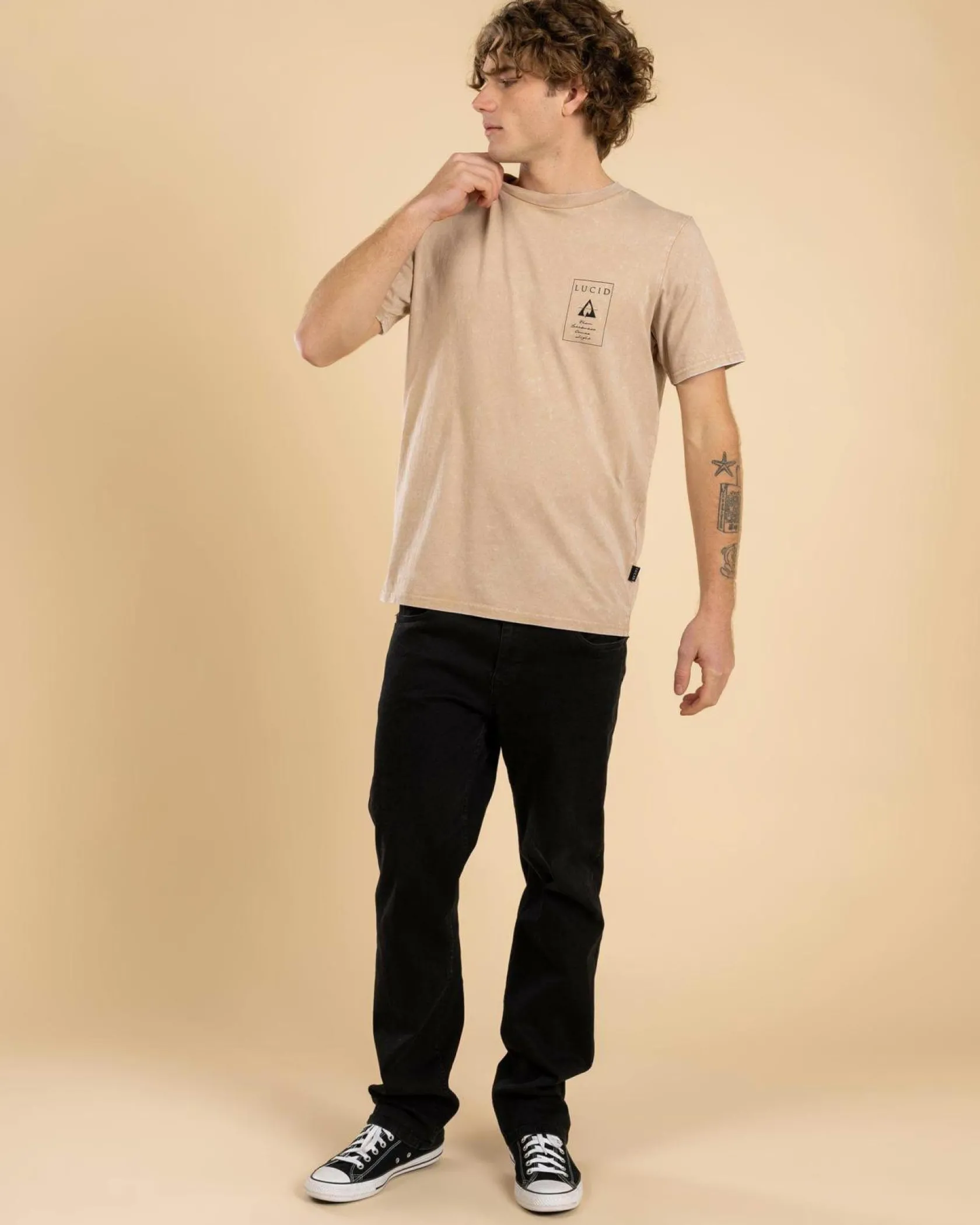 Lucid Pitch T-Shirt Sand Acid Outlet