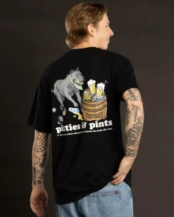 Frothies Pitties And Pints T-Shirt Black Outlet