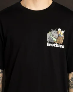 Frothies Pitties And Pints T-Shirt Black Outlet