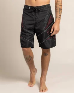 Dexter Pivot Board Shorts Black/ Burgundy Online