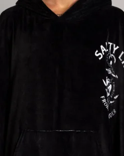 Salty Life Plunder & Thunder Hooded Towel Black Online
