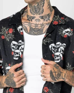 Dexter Poisonous Short Sleeve Shirt Washed Black Best
