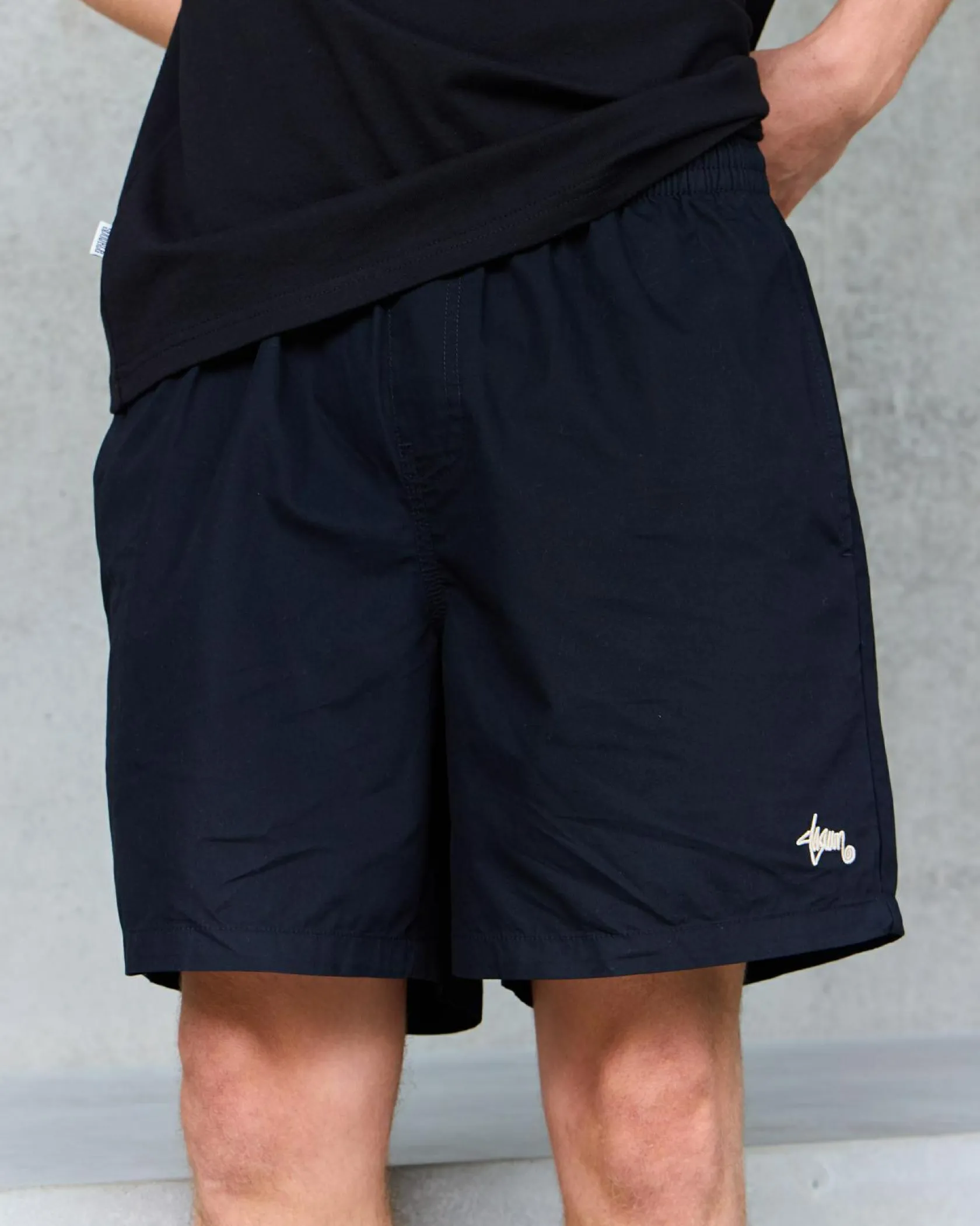 S-Double Poplin Coast Shorts Black Sale