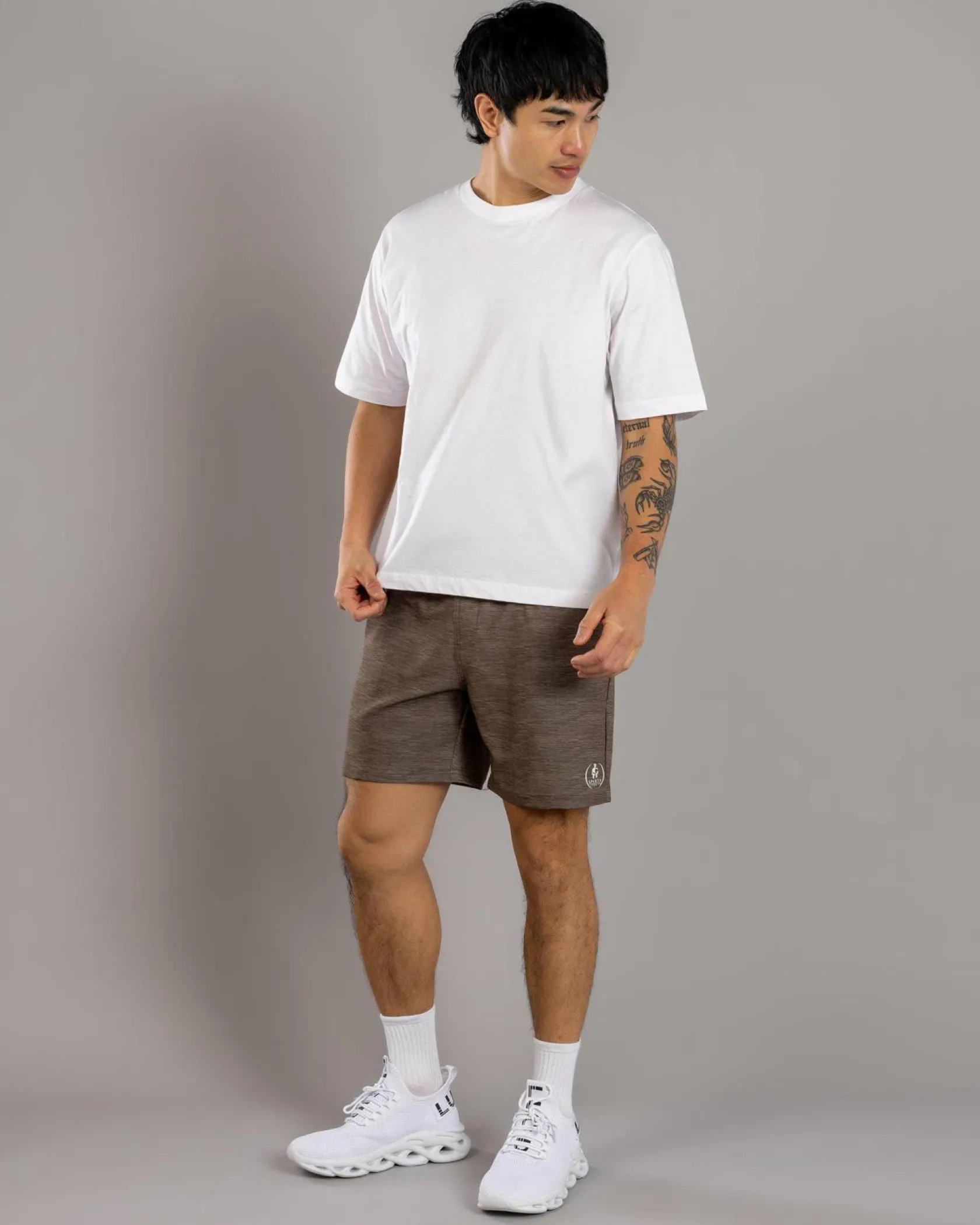 Sparta Potential Elastic Waist Shorts Sand New
