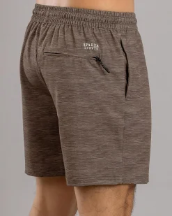 Sparta Potential Elastic Waist Shorts Sand New