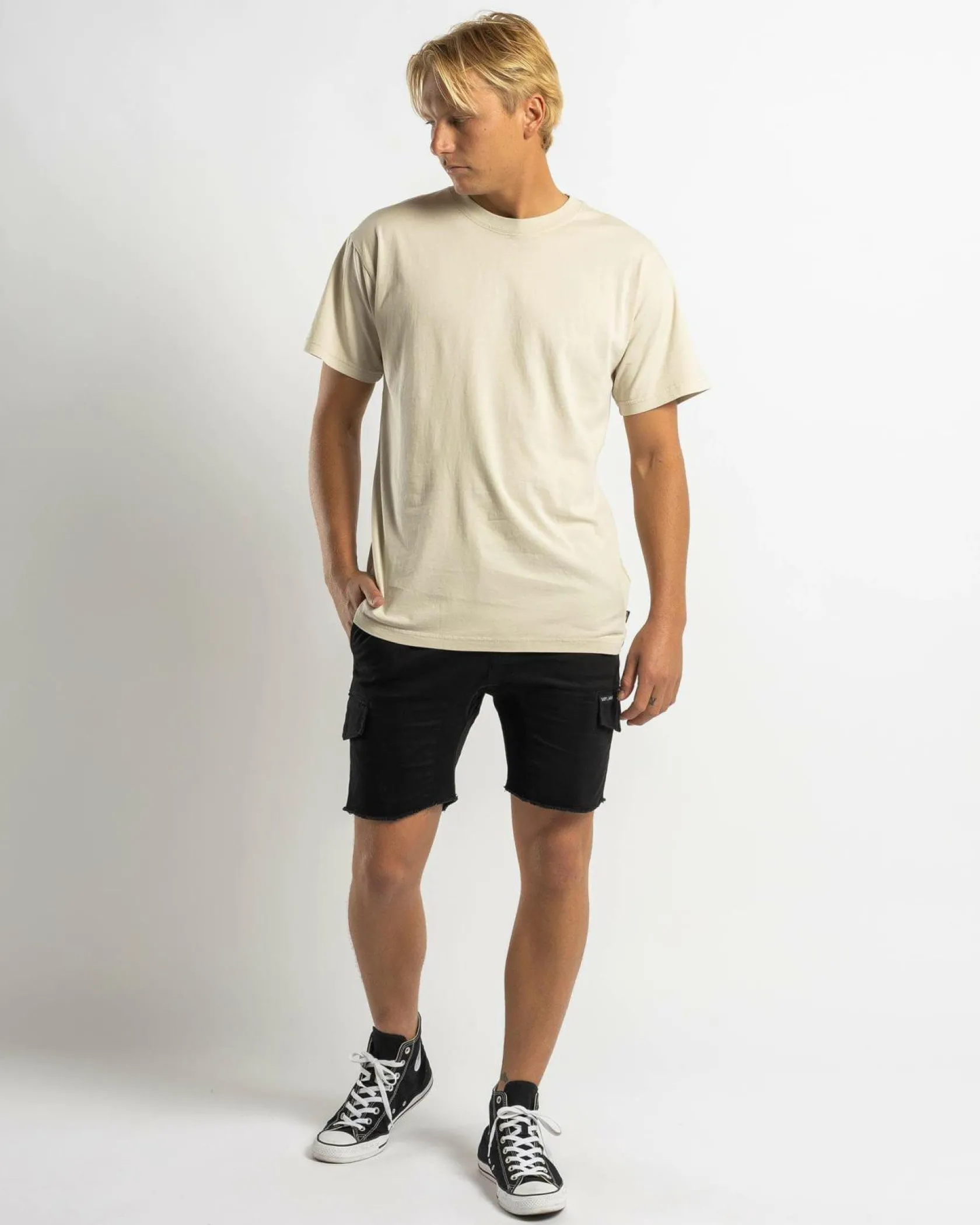 Billabong Premium Wave Wash T-Shirt Cream Clearance