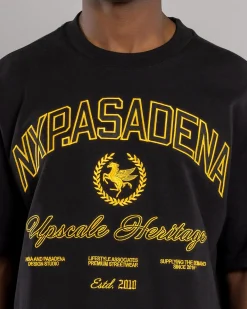 Nena & Pasadena Prima Loopback Raptor T-Shirt Jet Black New