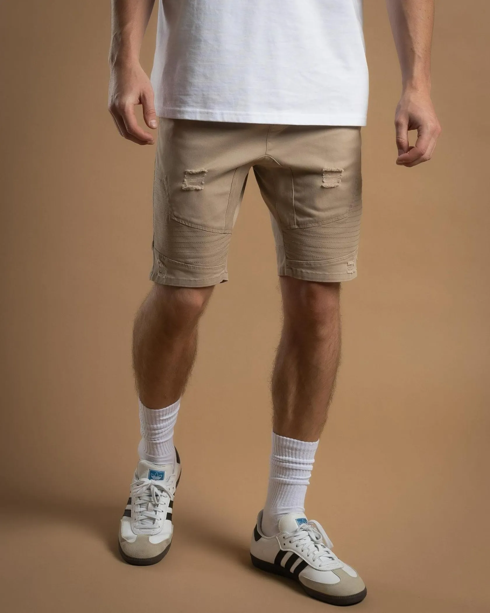 Lucid Promenade Walk Shorts Stone Sale