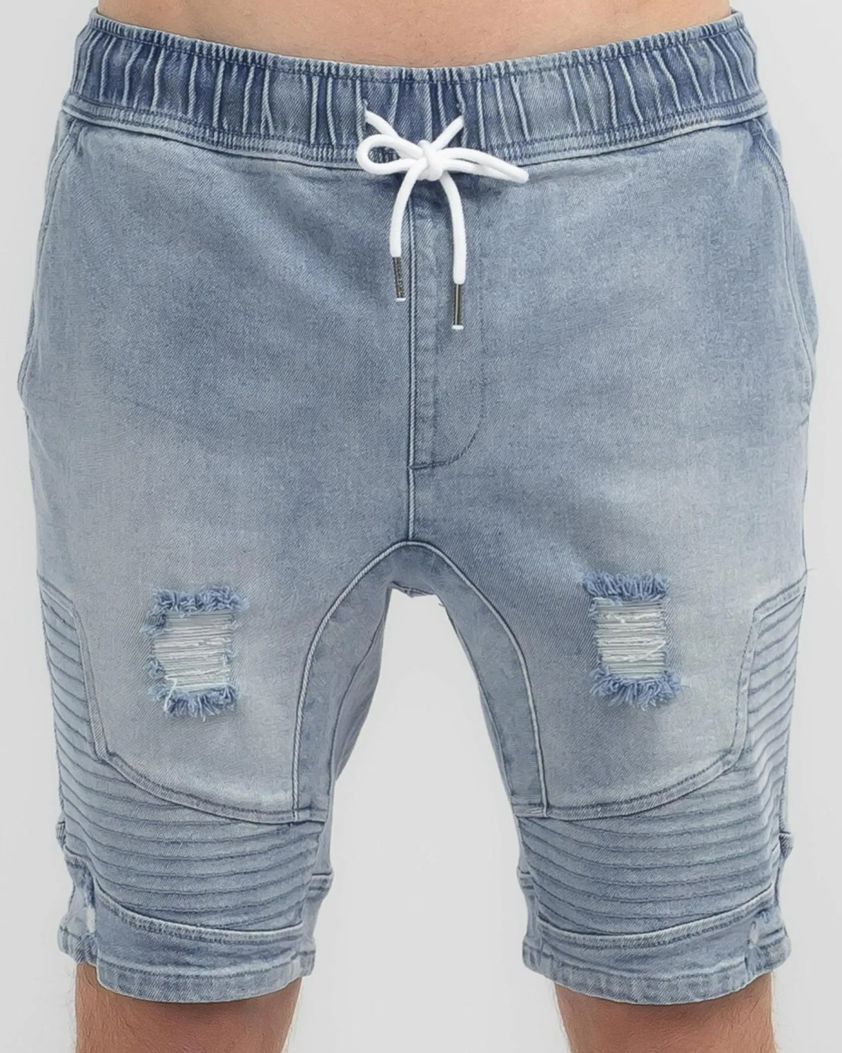 Lucid Promenade Walk Shorts Mid Blue Outlet