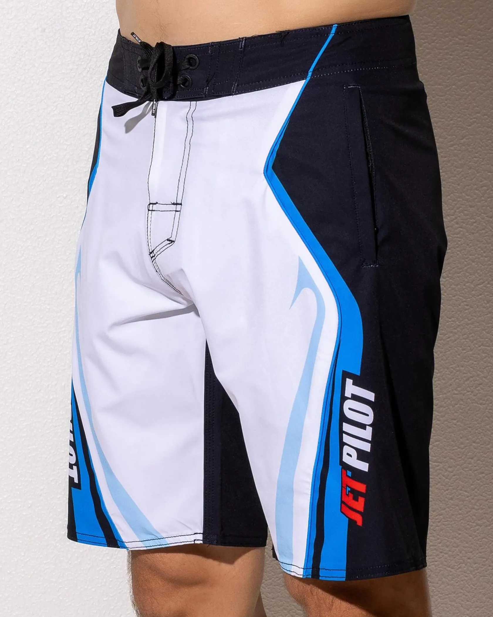 Jetpilot Pulse Streamliner 20" Board Shorts Black/blue Online