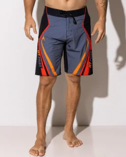 Jetpilot Pulse Streamliner 20" Board Shorts Charcoal/red Sale
