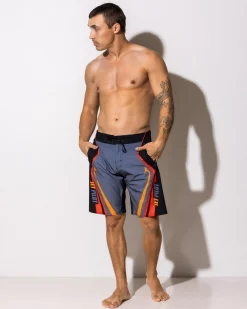 Jetpilot Pulse Streamliner 20" Board Shorts Charcoal/red Sale
