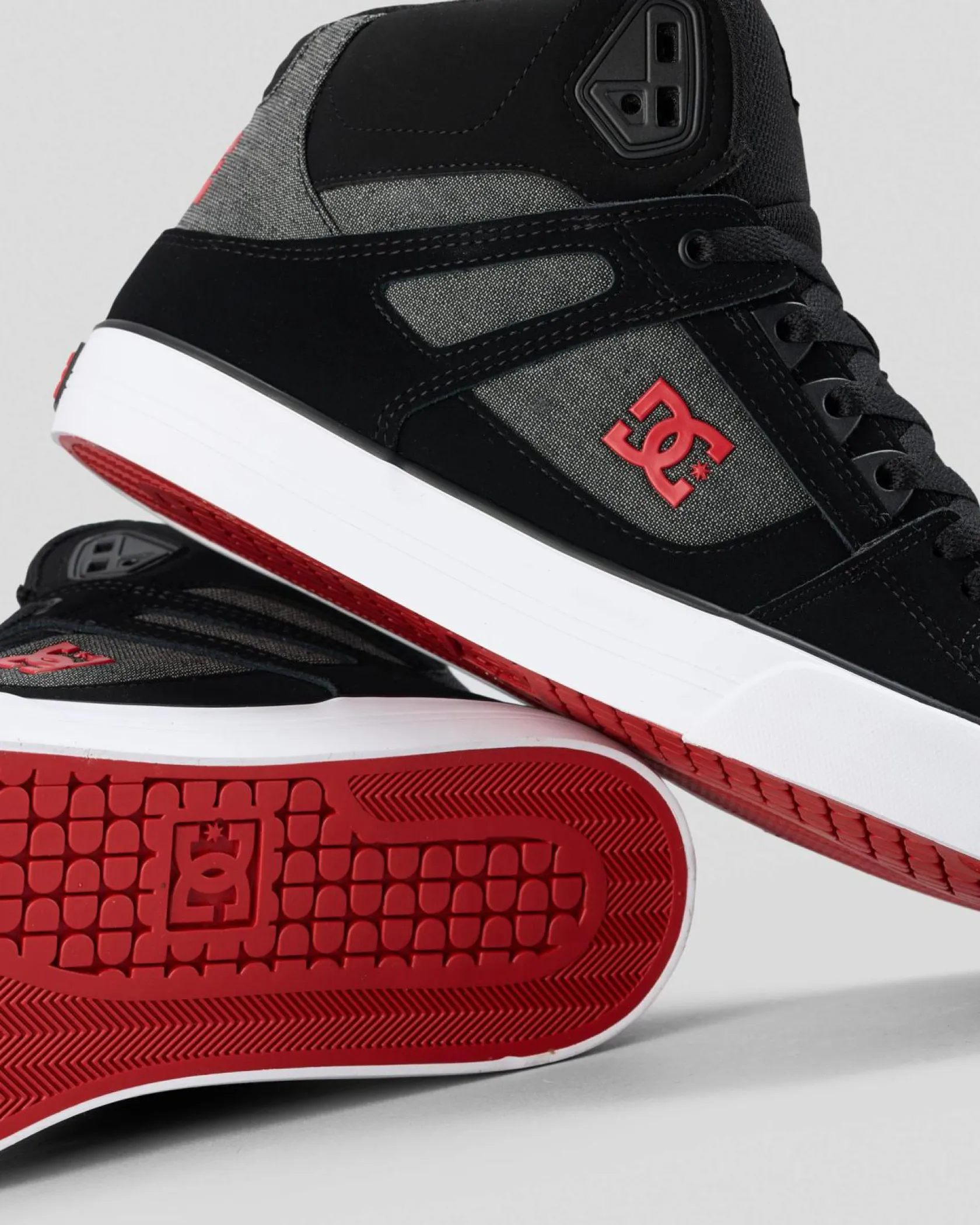 DC Shoes Pure High-Top WC Shoes Black/red/black