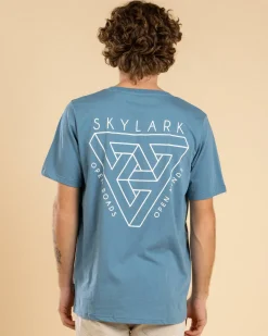 Skylark Quake Drift T-Shirt Blue Outlet