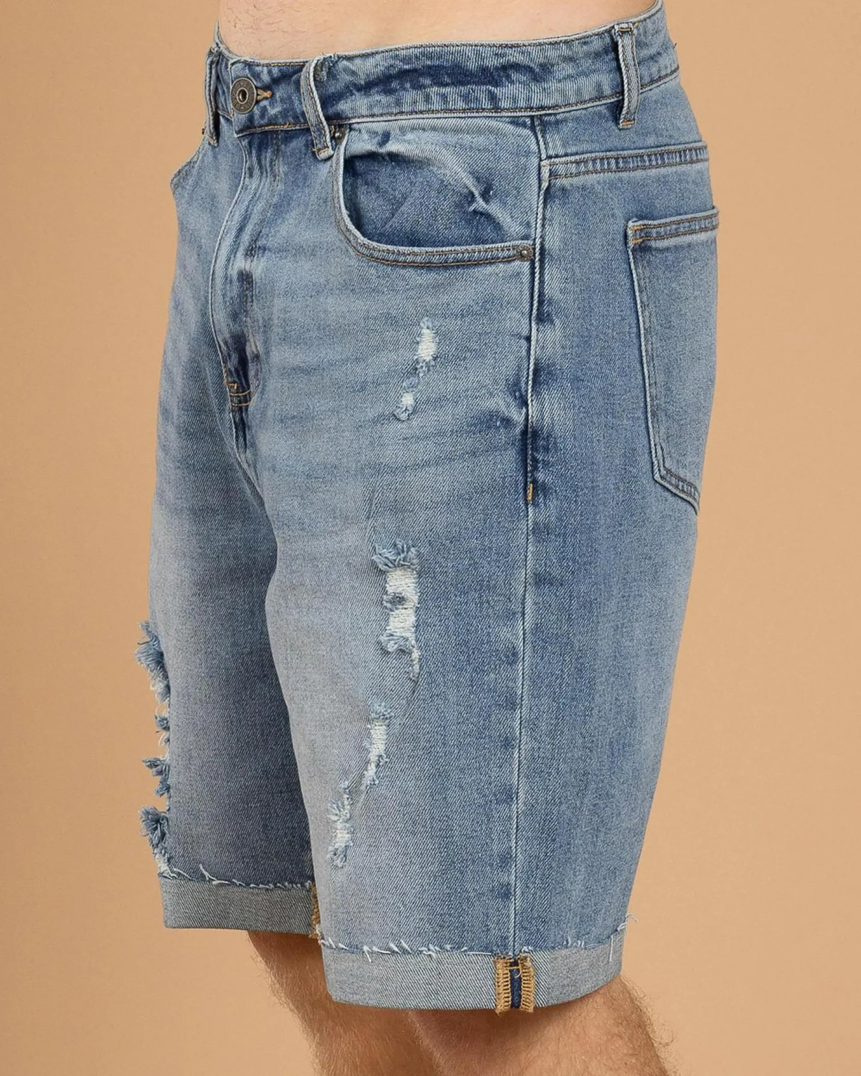 Lucid Qualify Denim Walk Shorts Mid Blue Best