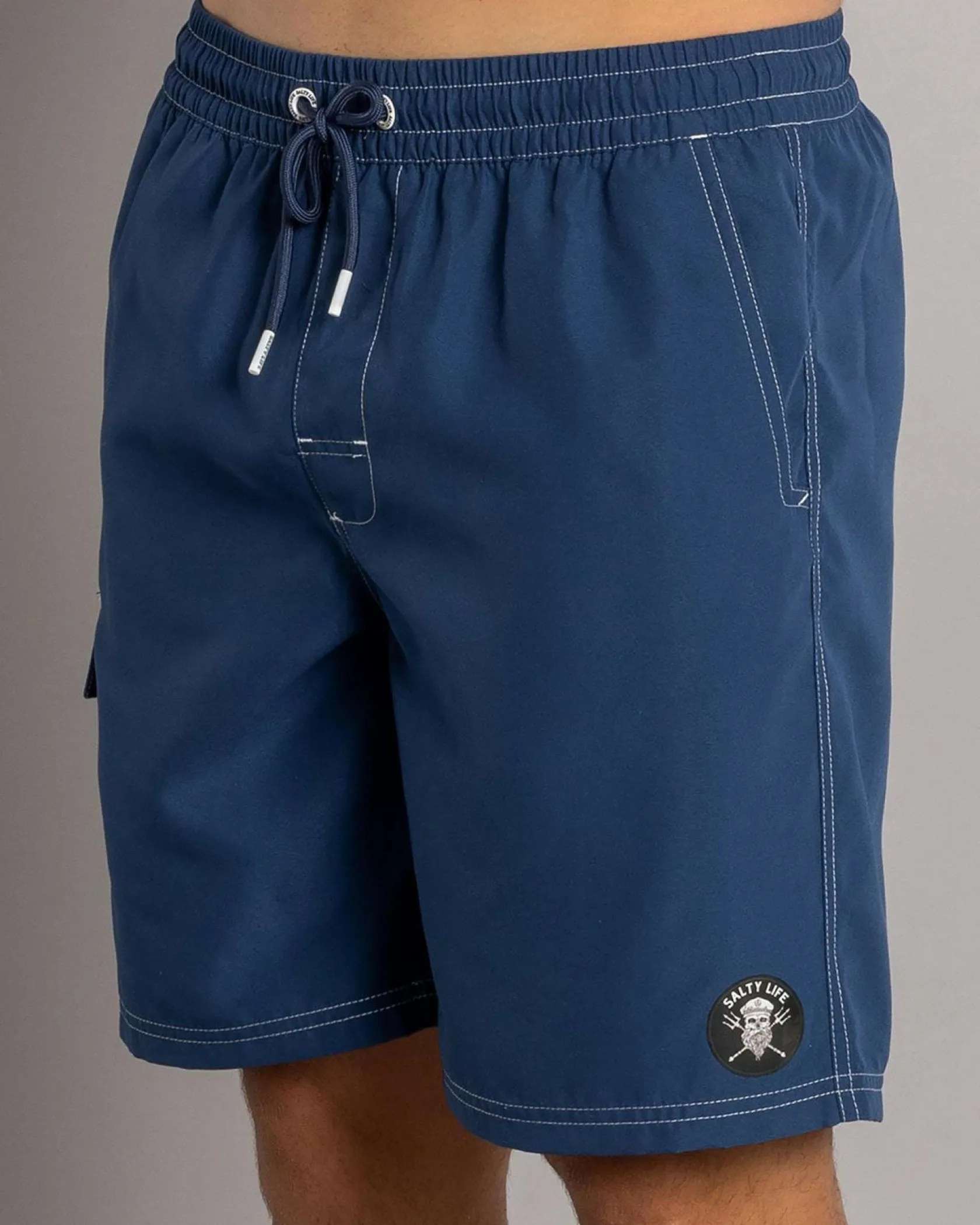 Salty Life Quarter Board Shorts Navy Hot