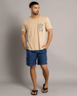 Salty Life Quarter Board Shorts Navy Hot