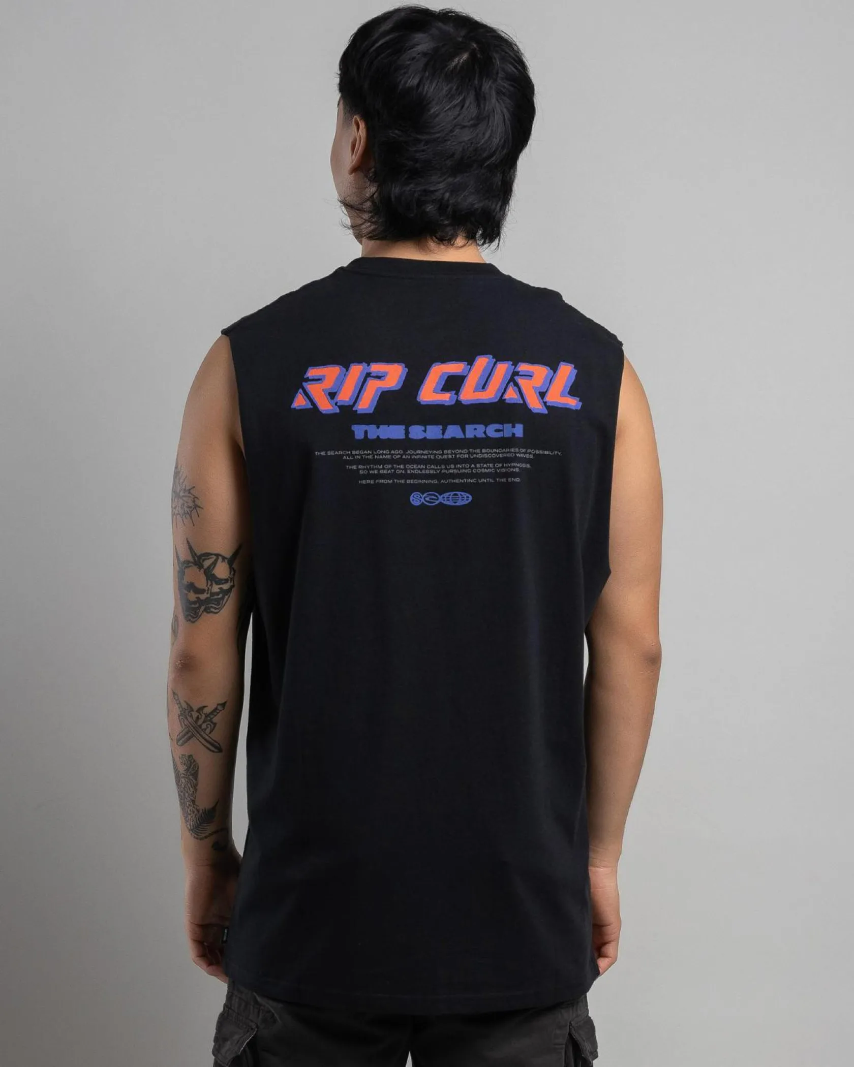 Rip Curl Quest Lock Up Muscle Tank Black Hot