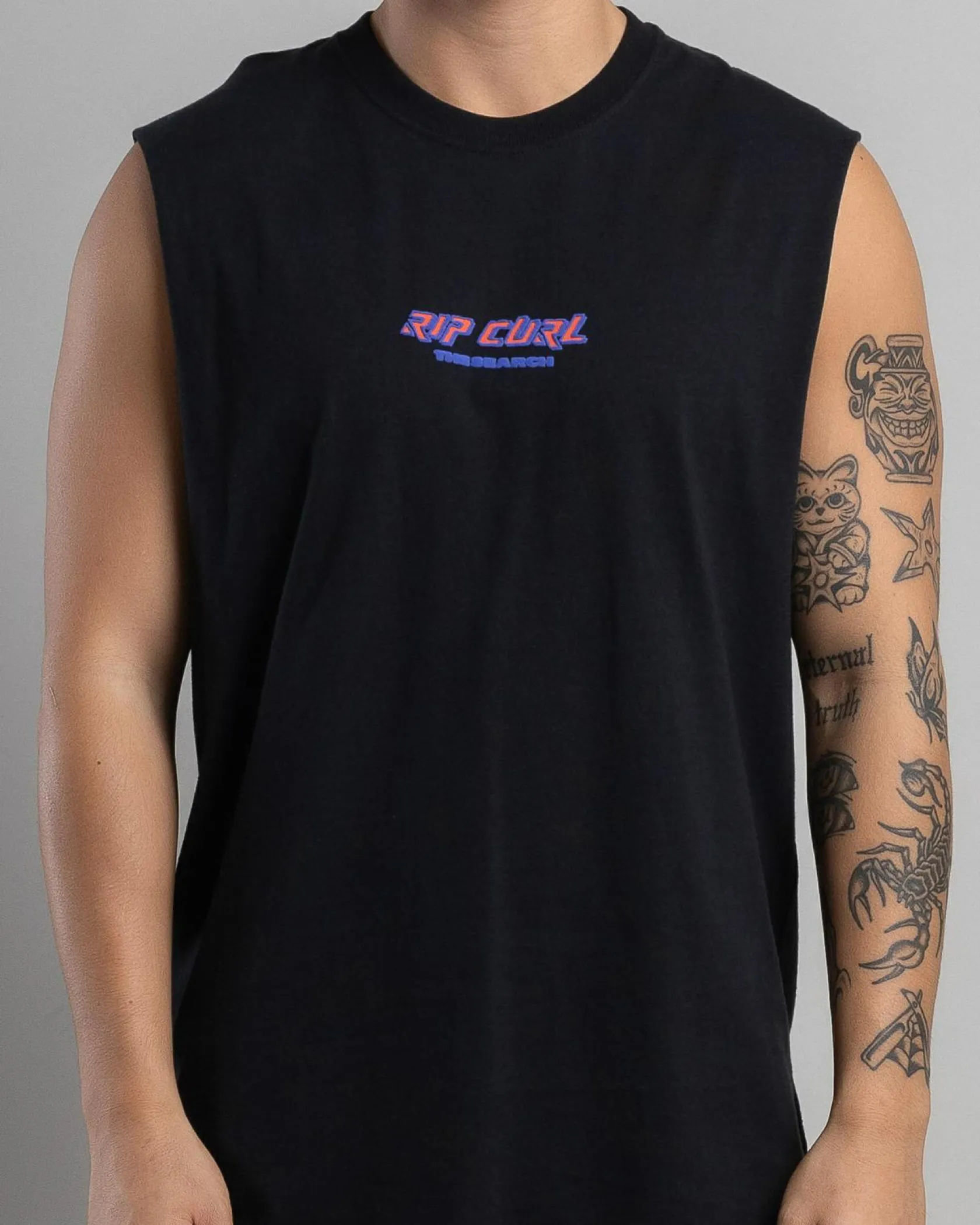 Rip Curl Quest Lock Up Muscle Tank Black Hot