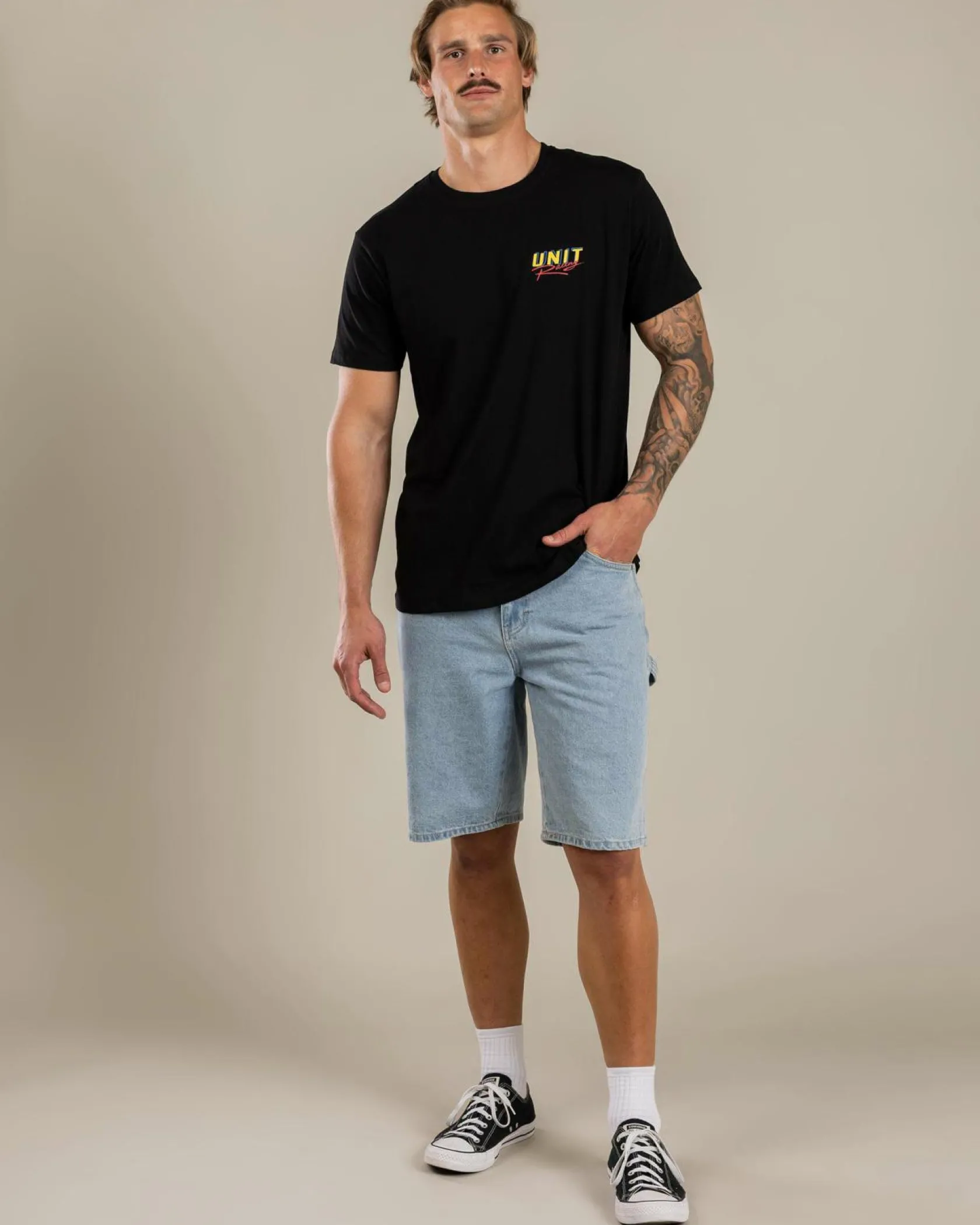 Unit Racing Team T-Shirt Black Hot