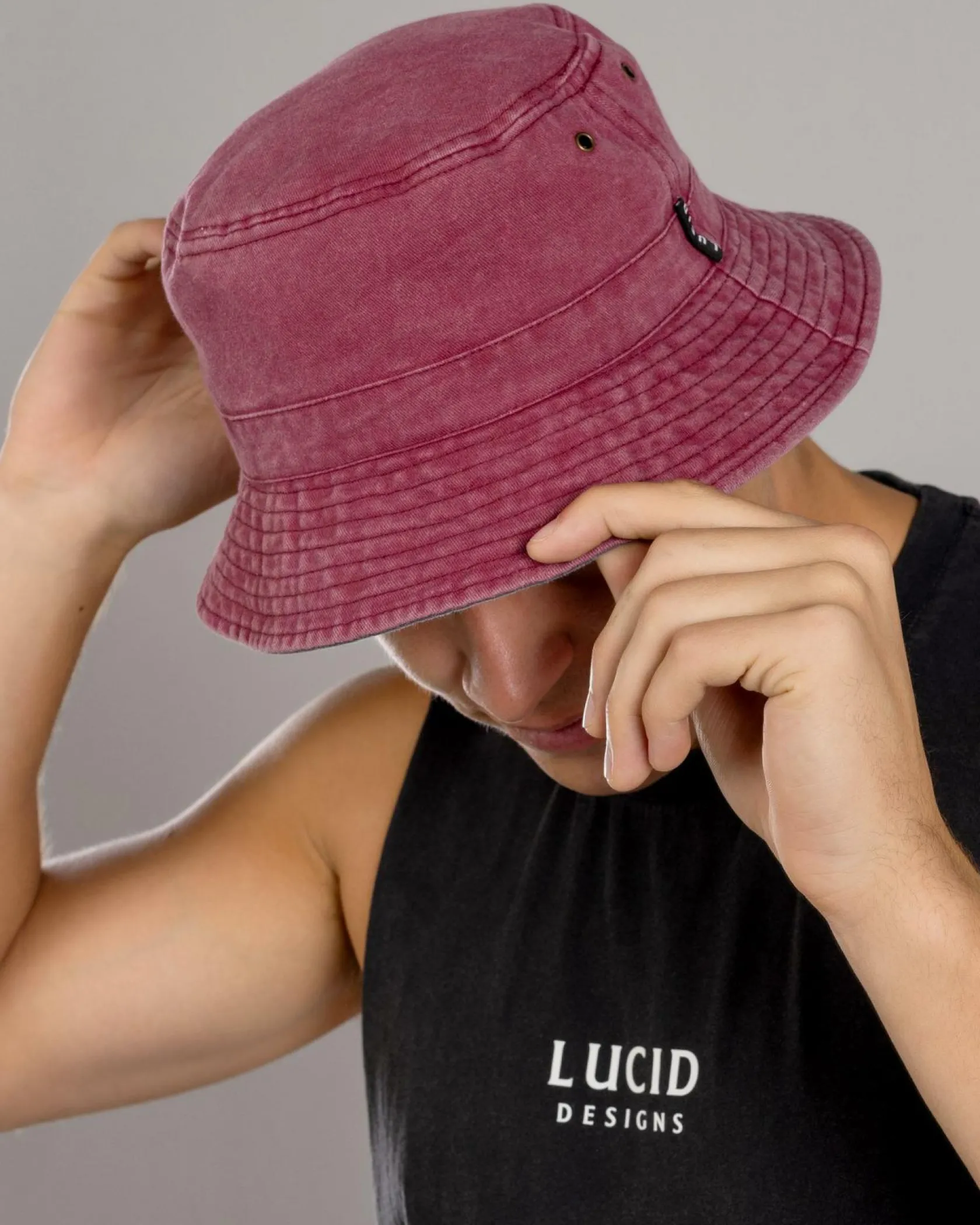 Lucid Radiate Bucket Hat Port/black New