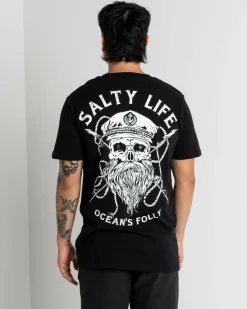 Salty Life Raider T-Shirt Black Online