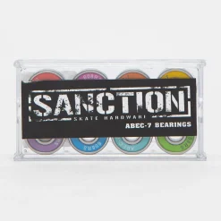 Sanction Rainbow ABEC 7 Skateboard Bearings Multi Outlet