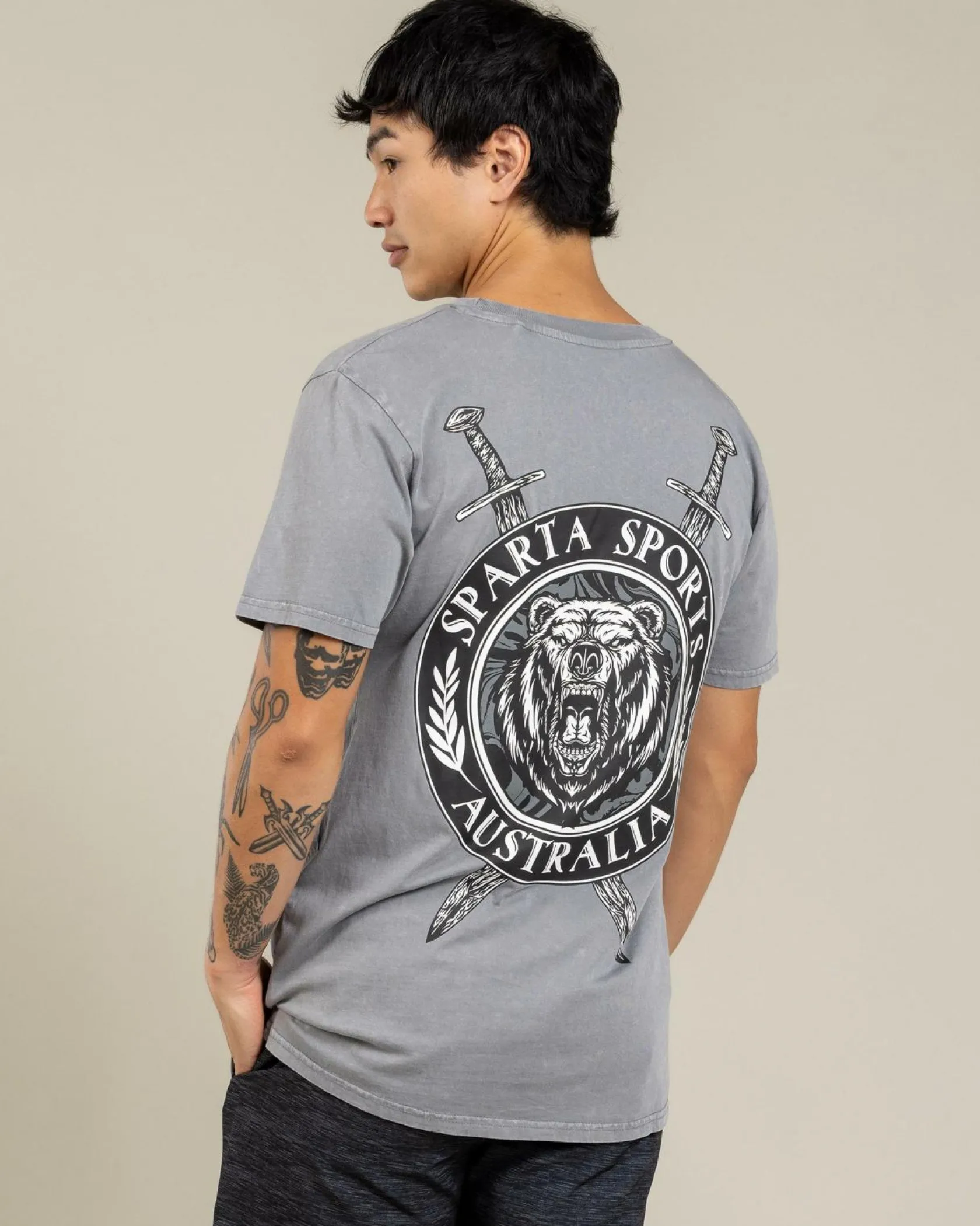 Sparta Rampart T-Shirt Lt Grey Acid Outlet