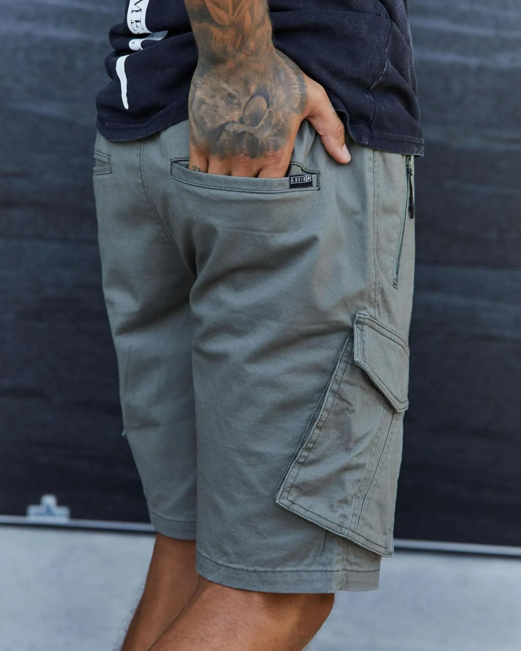 Lucid Ranked Walk Shorts Sage Sale